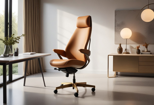 The Bold Statement: The High-Back Swivel Chair