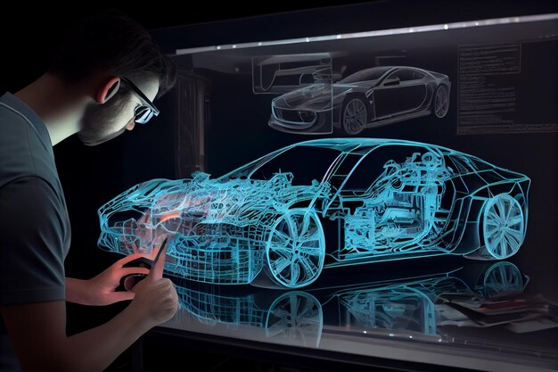 cad drawing helps car industry