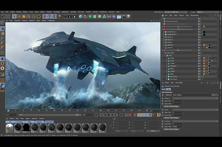 Cinema 4D software