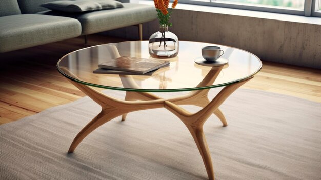 Eco-Friendly glass coffee table