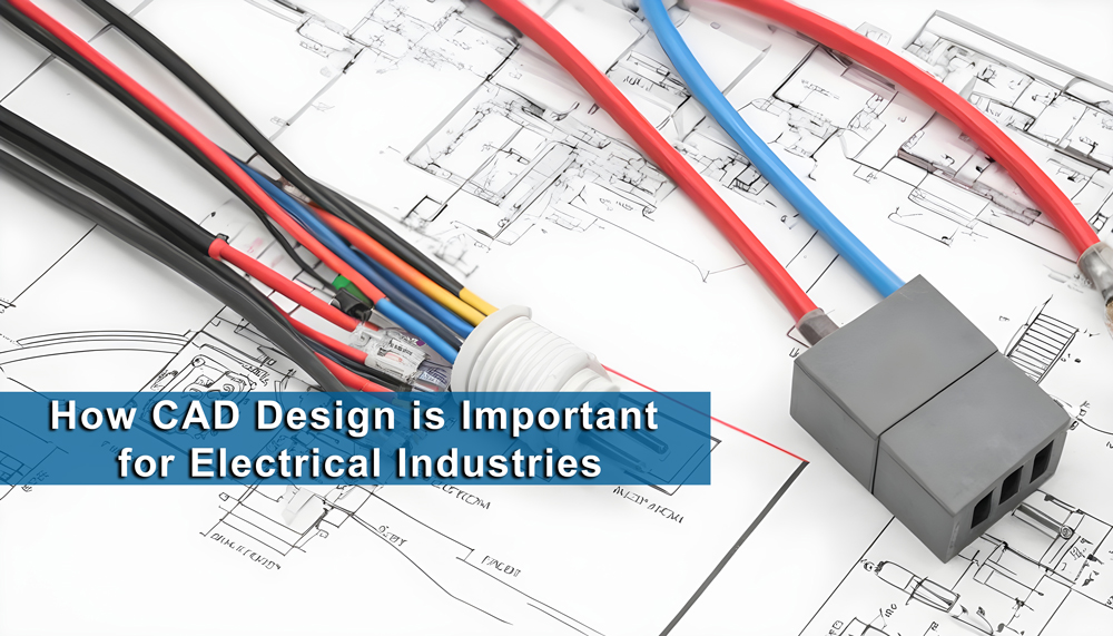 Electrical engineer working on CAD design for a circuit board.