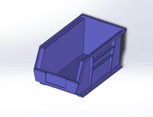 plastic rack bin design