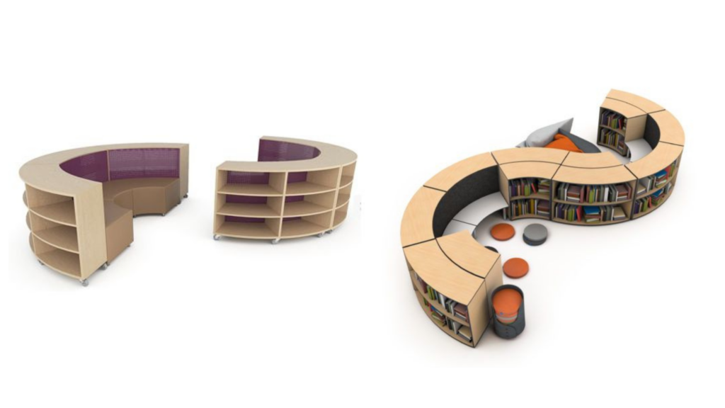 3D library furniture design	