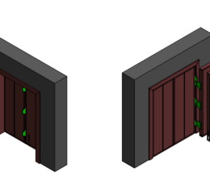 3D Modeling Furniture Model - Door Type