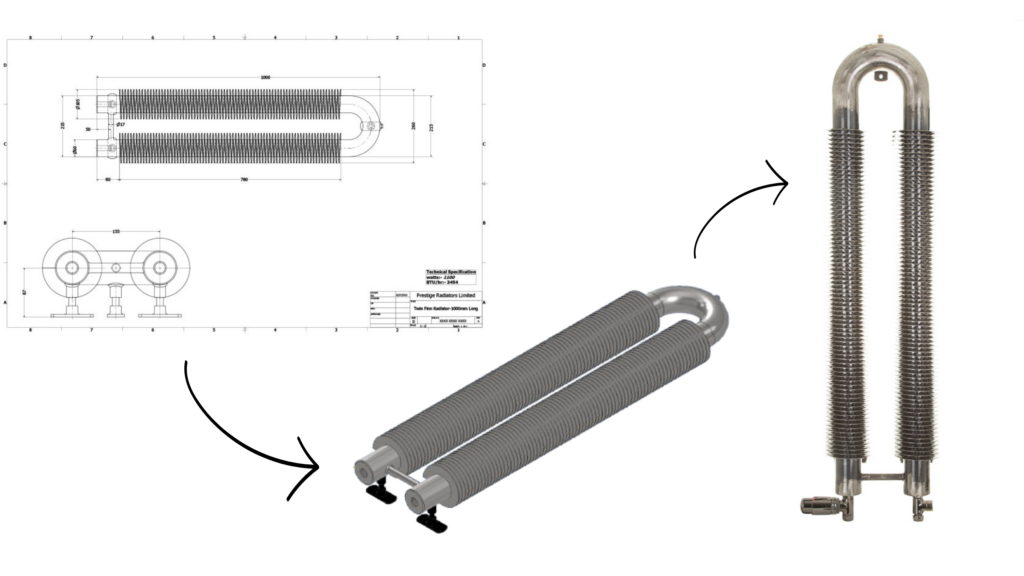 3D CAD modeling of Heating rode