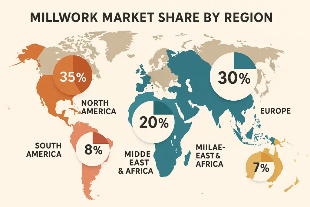 Millwork Market Share by Region